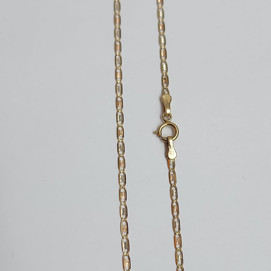CADENA ORO COMBINADO 10 K 2.1 GRMS (SEMINUEVO)