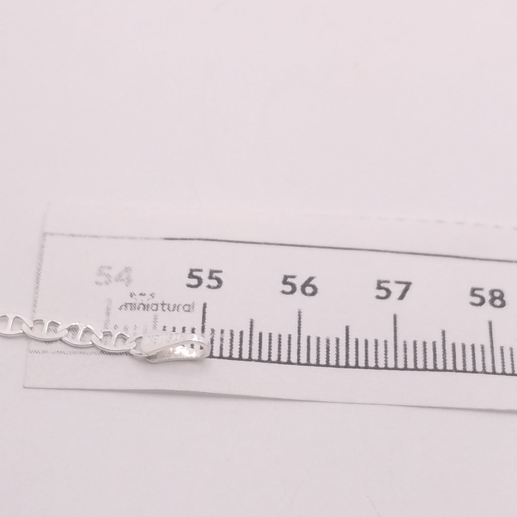 CADENA TEJIDO GUCHI PLATA .925 55 CM 3.5 GR (NUEVO)