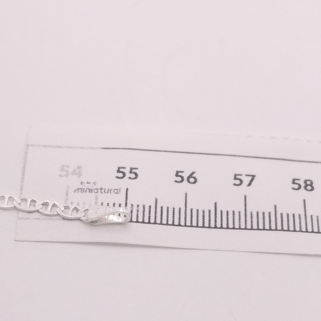 CADENA TEJIDO GUCHI PLATA .925 55 CM 3.5 GR (NUEVO)