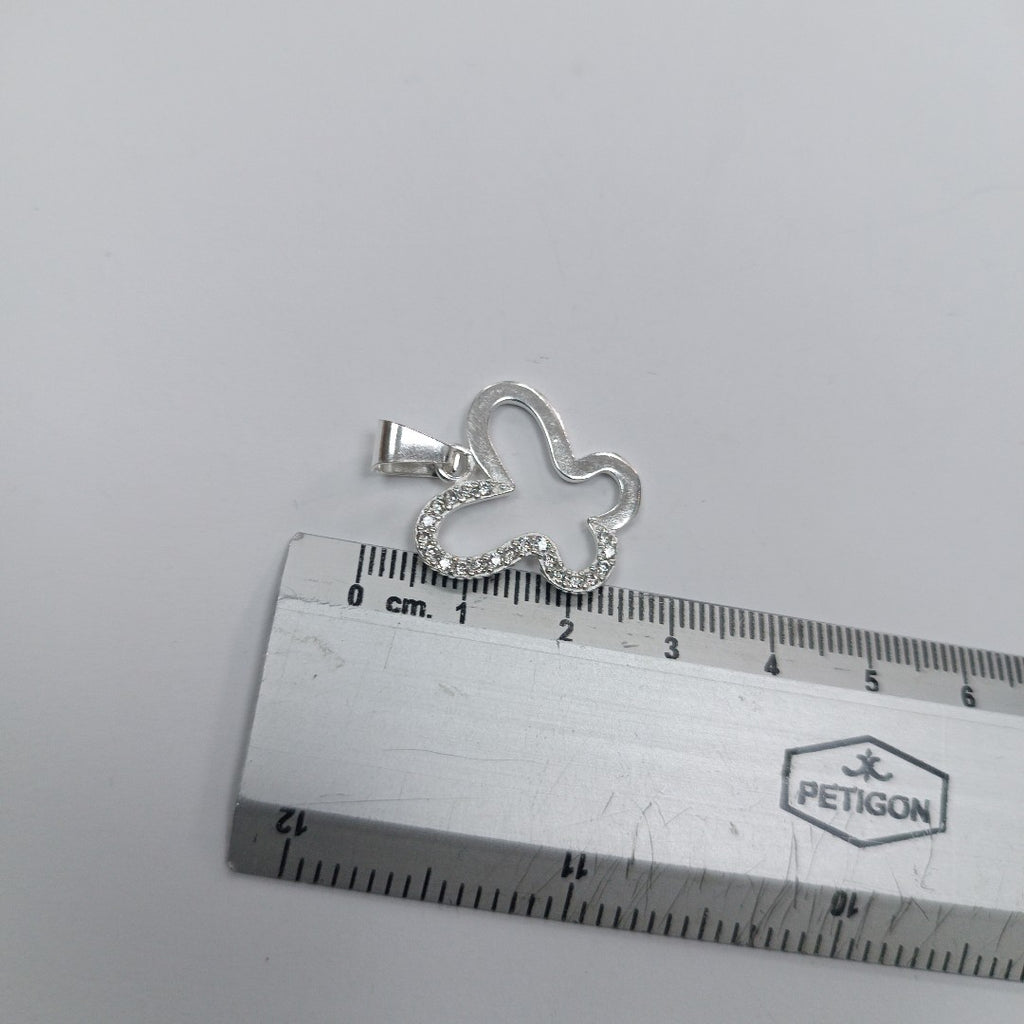 DIJE MARIPOSA C/CIRCONIAS PLATA .925 2.4 GR (NUEVO)