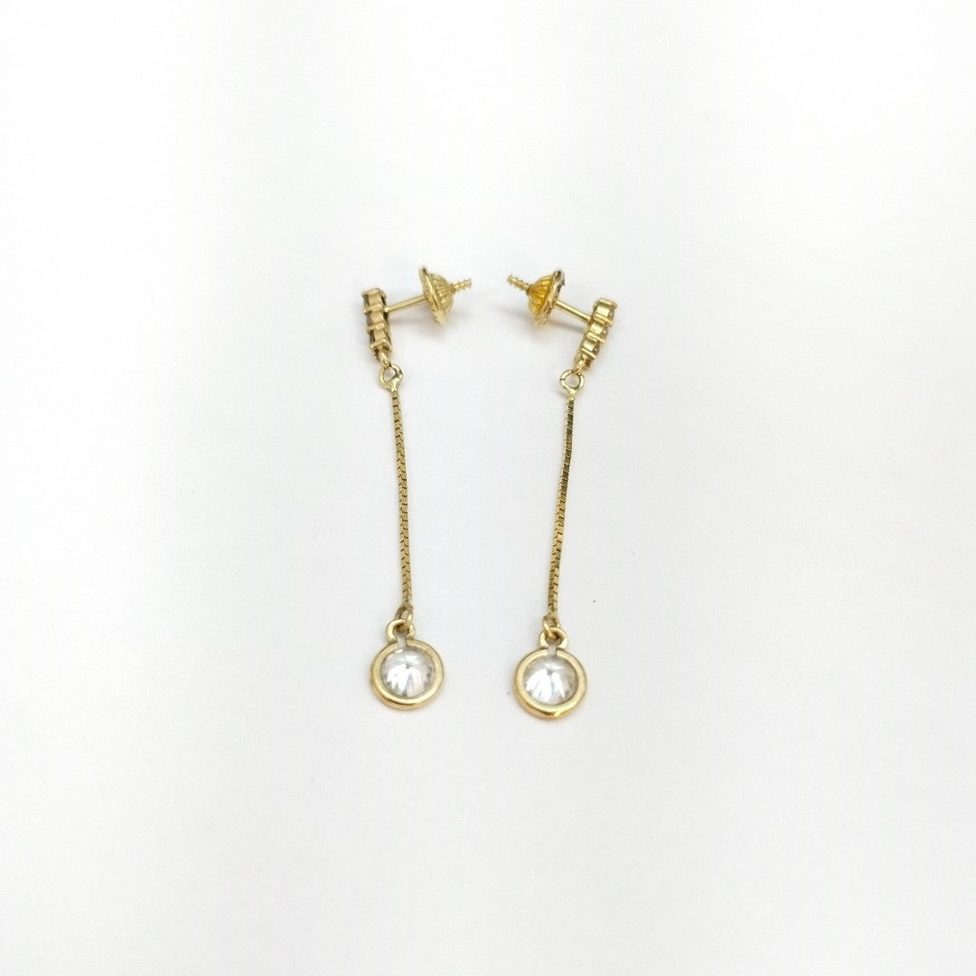 BROQUELES PAR ORO 14 K 1.2 GRMS (SEMINUEVO)