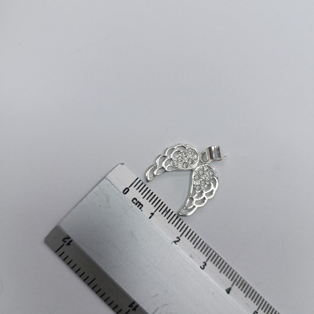 DIJE ALAS C/CIRCONIAS PLATA .925 2.3 GR (NUEVO)