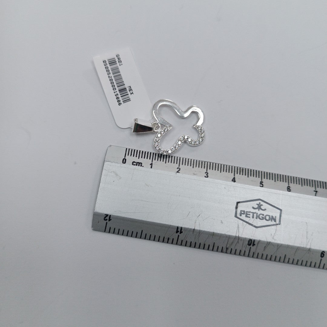 DIJE MARIPOSA C/CIRCONIAS PLATA .925 2.3 GR (NUEVO)