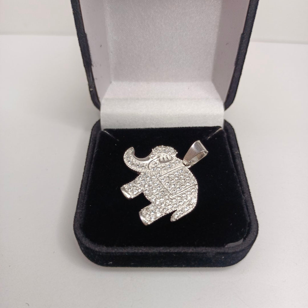 DIJE ELEFANTE C/CIRCONIAS PLATA .925 5.1 GR (NUEVO)