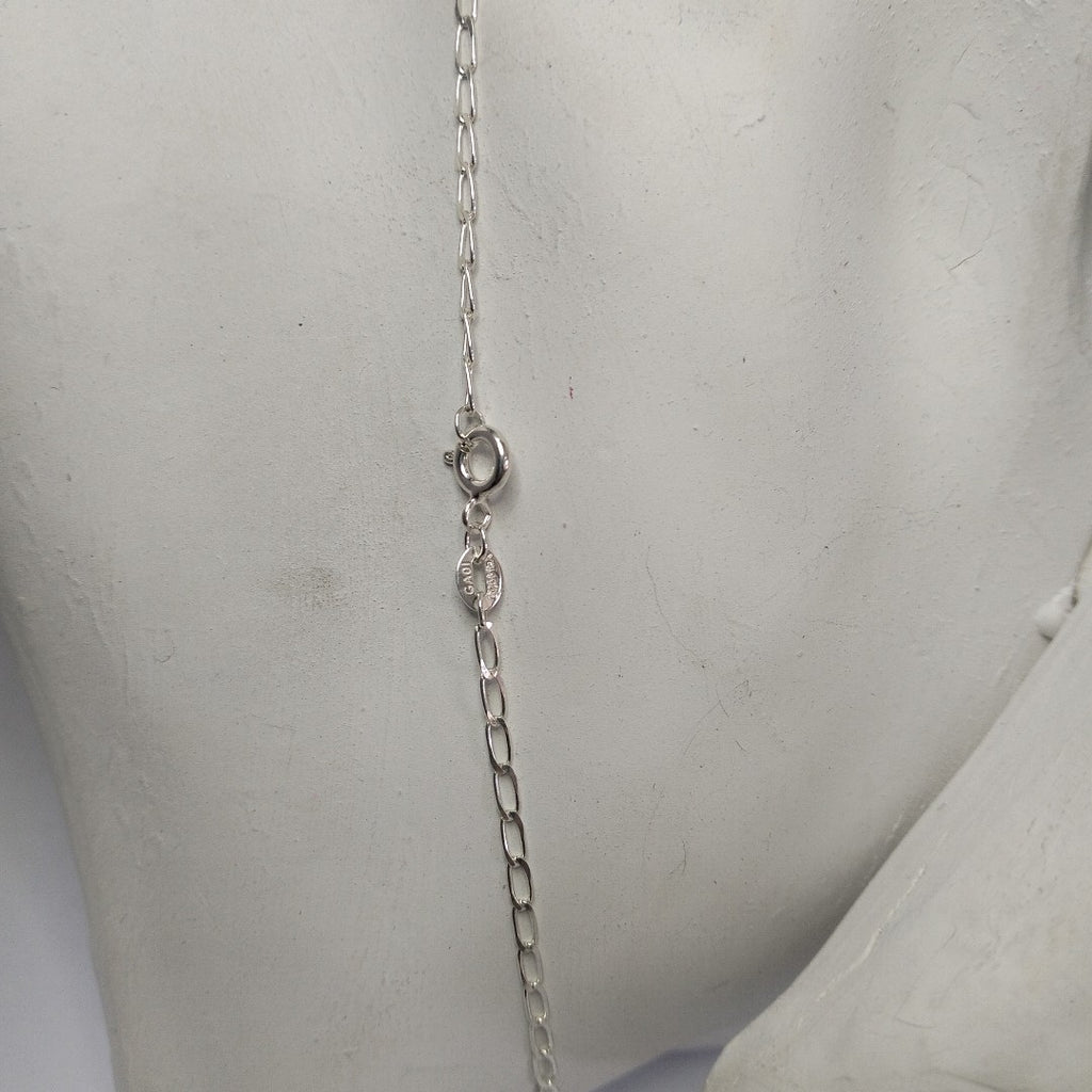 CADENA TEJIDO ESLABONES PLATA .925 60 CM 3.1 GR (NUEVO)