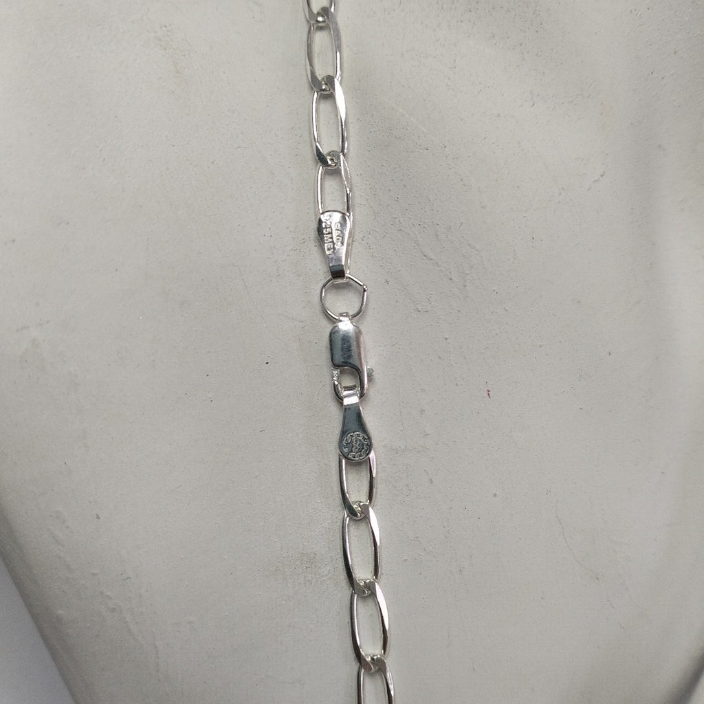 CADENA TEJIDO ESLABONES PLATA .925 60 CM 11 GR (NUEVO)
