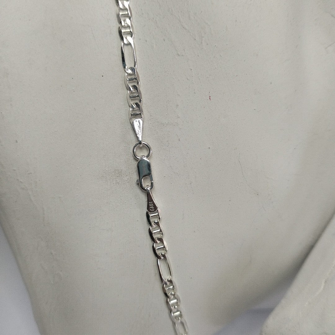 CADENA TEJIDO MARINERO PLATA .925 55 CM 7.6 GR (NUEVO)