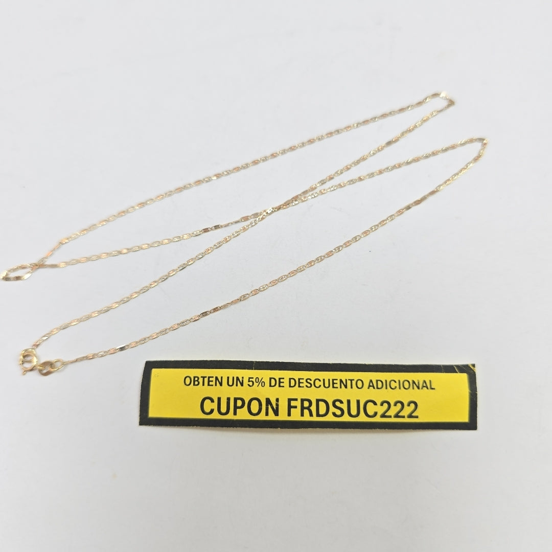 CADENA ORO 14 K 1.2 GRMS (SEMINUEVO)