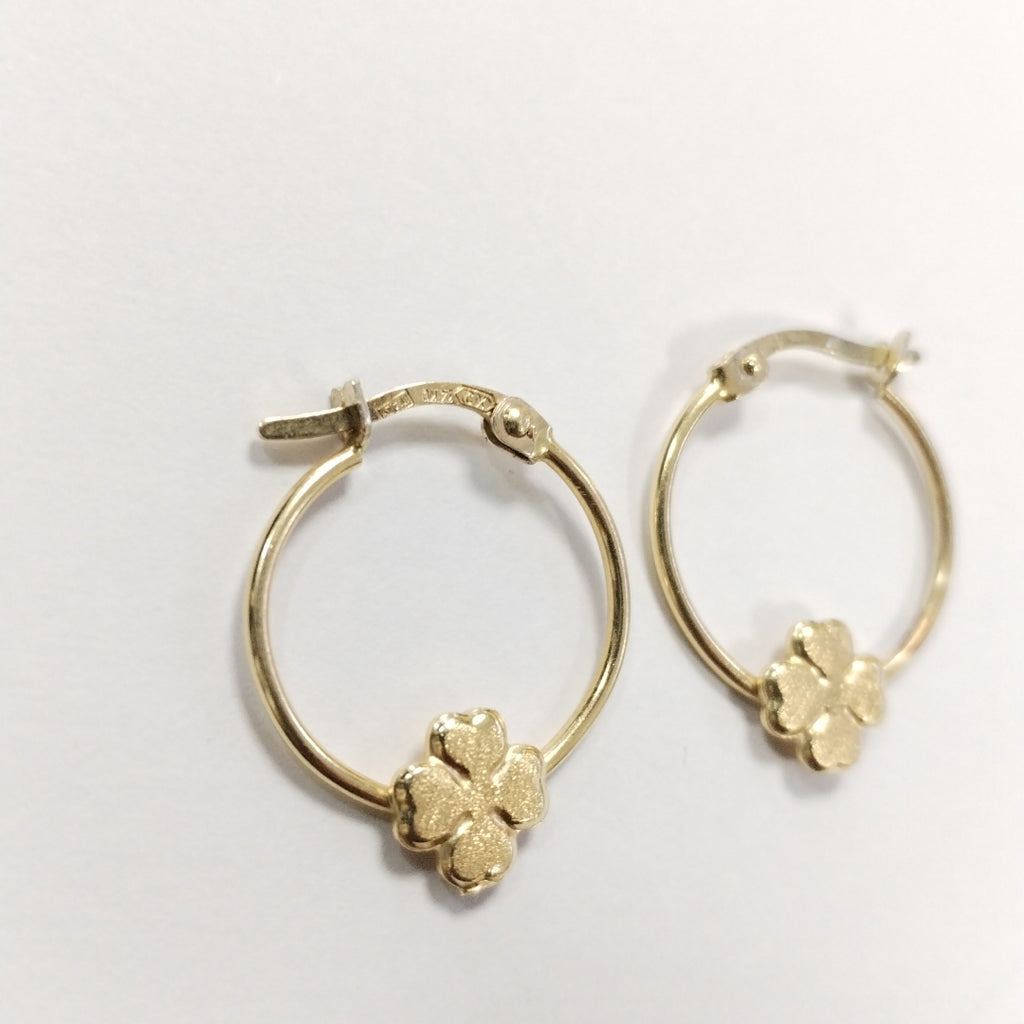 ARRACADAS PAR ORO 14 K 2.3 GRMS (SEMINUEVO)