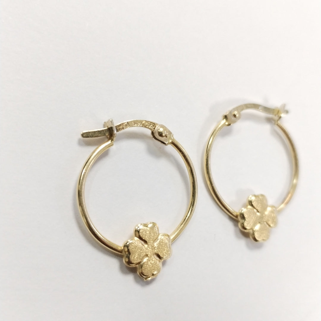 ARRACADAS PAR ORO 14 K 2.3 GRMS (SEMINUEVO)