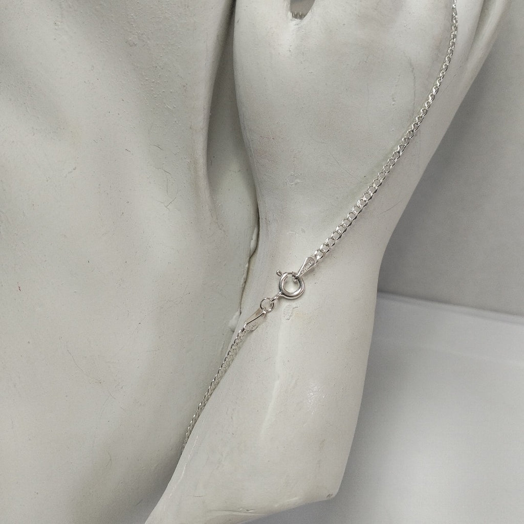 CADENA TEJIDO BARBADO PLATA .925 55 CM 5.3 GR (NUEVO)