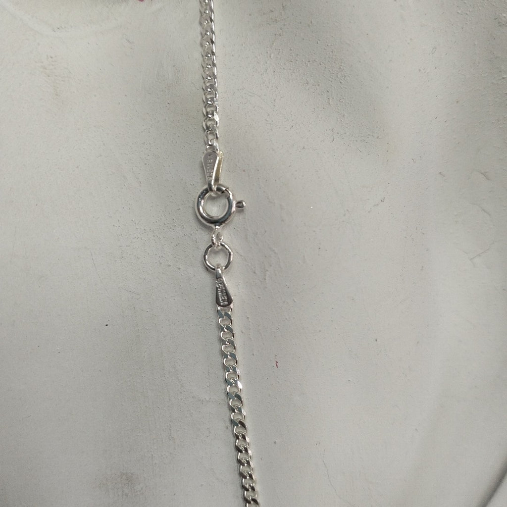 CADENA TEJIDO BARBADO PLATA .925 55 CM 5.4 GR (NUEVO)