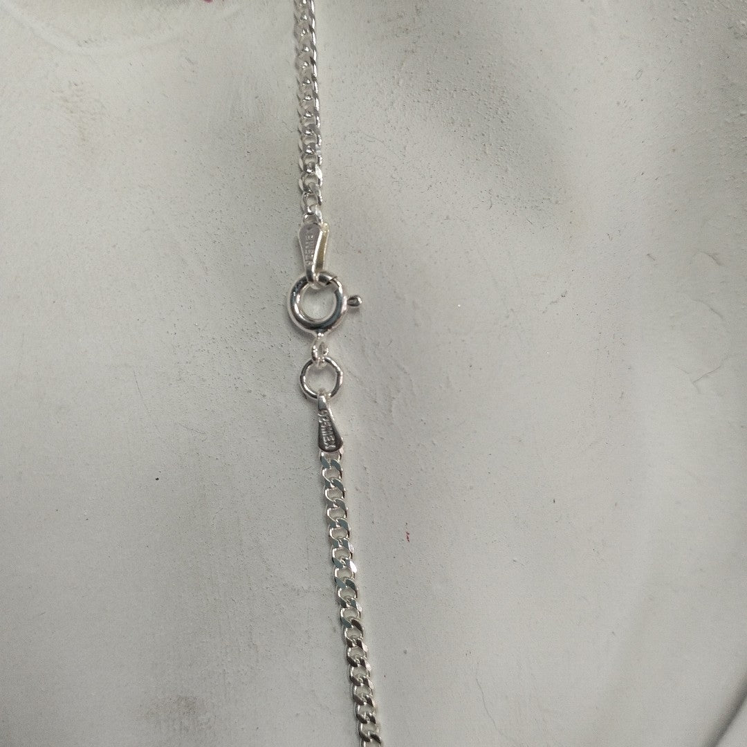 CADENA TEJIDO BARBADO PLATA .925 55 CM 5.4 GR (NUEVO)