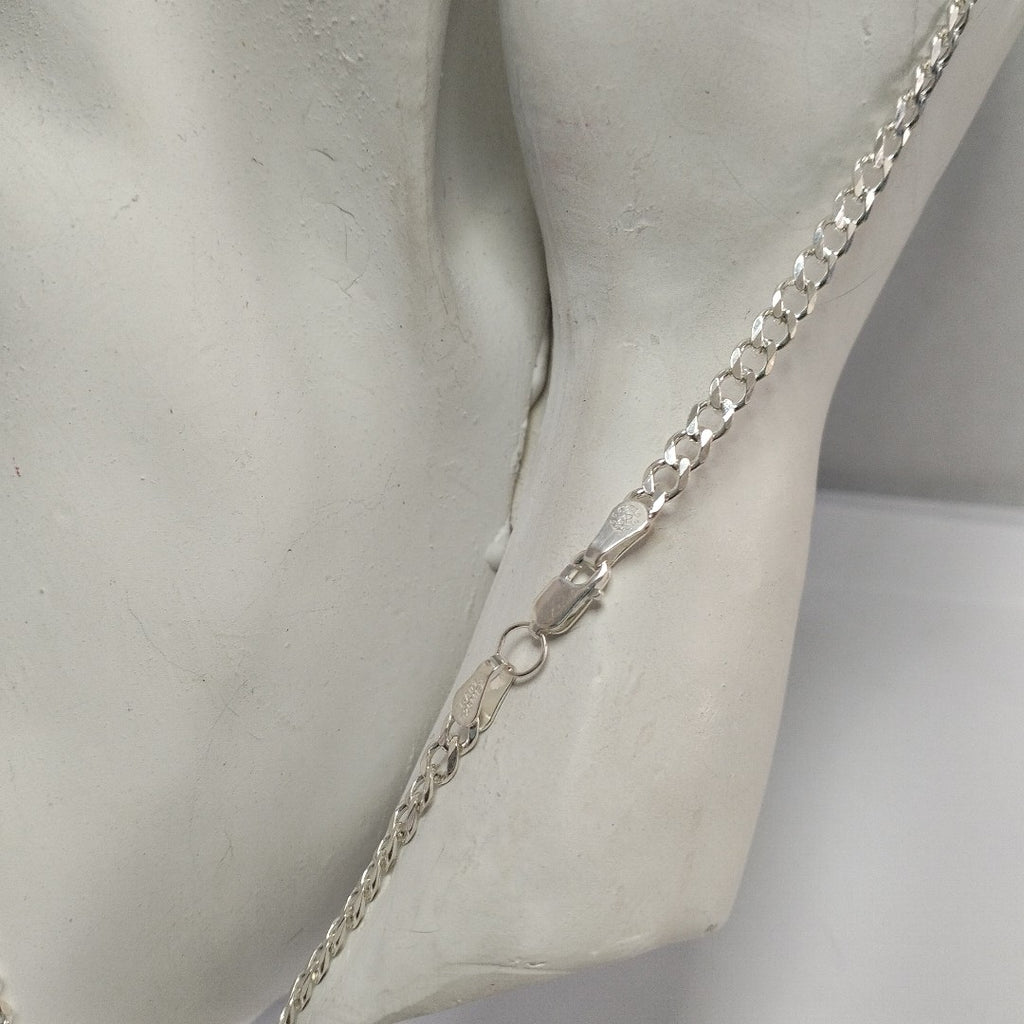 CADENA TEJIDO BARBADO PLATA .925 60 CM 13.8 GR (NUEVO)