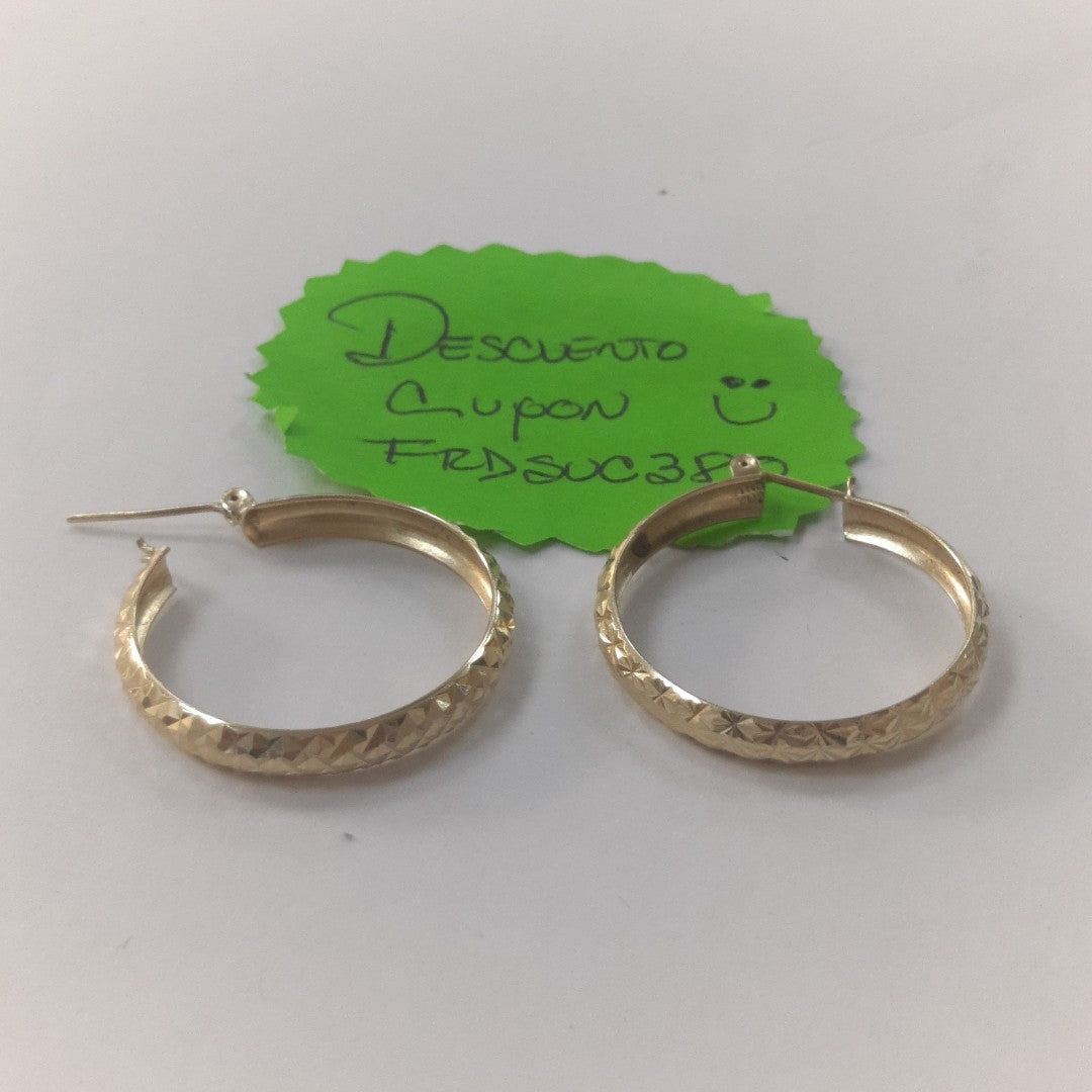 ARRACADAS PAR ORO 14 K 4,50 GRMS (SEMINUEVO)