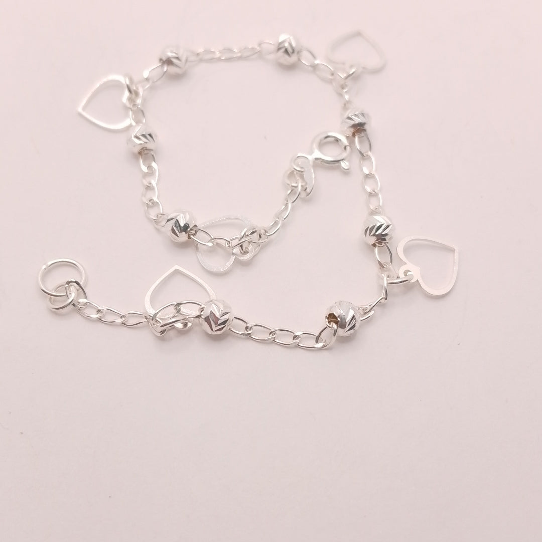 PULSERA TEJIDO ESPECIAL PLATA .925 18 CM 2.6 GR (NUEVO)
