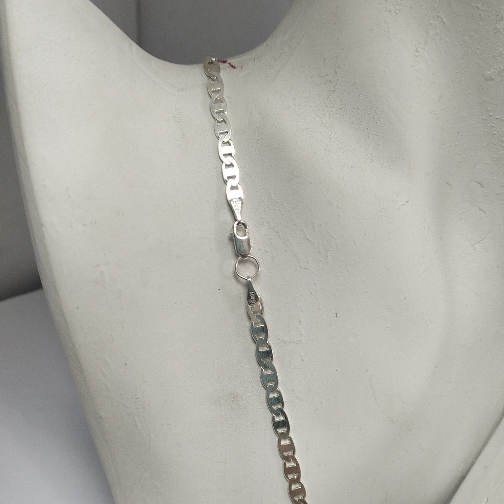 CADENA TEJIDO GUCHI PLATA .925 60 CM 9 GR (NUEVO)