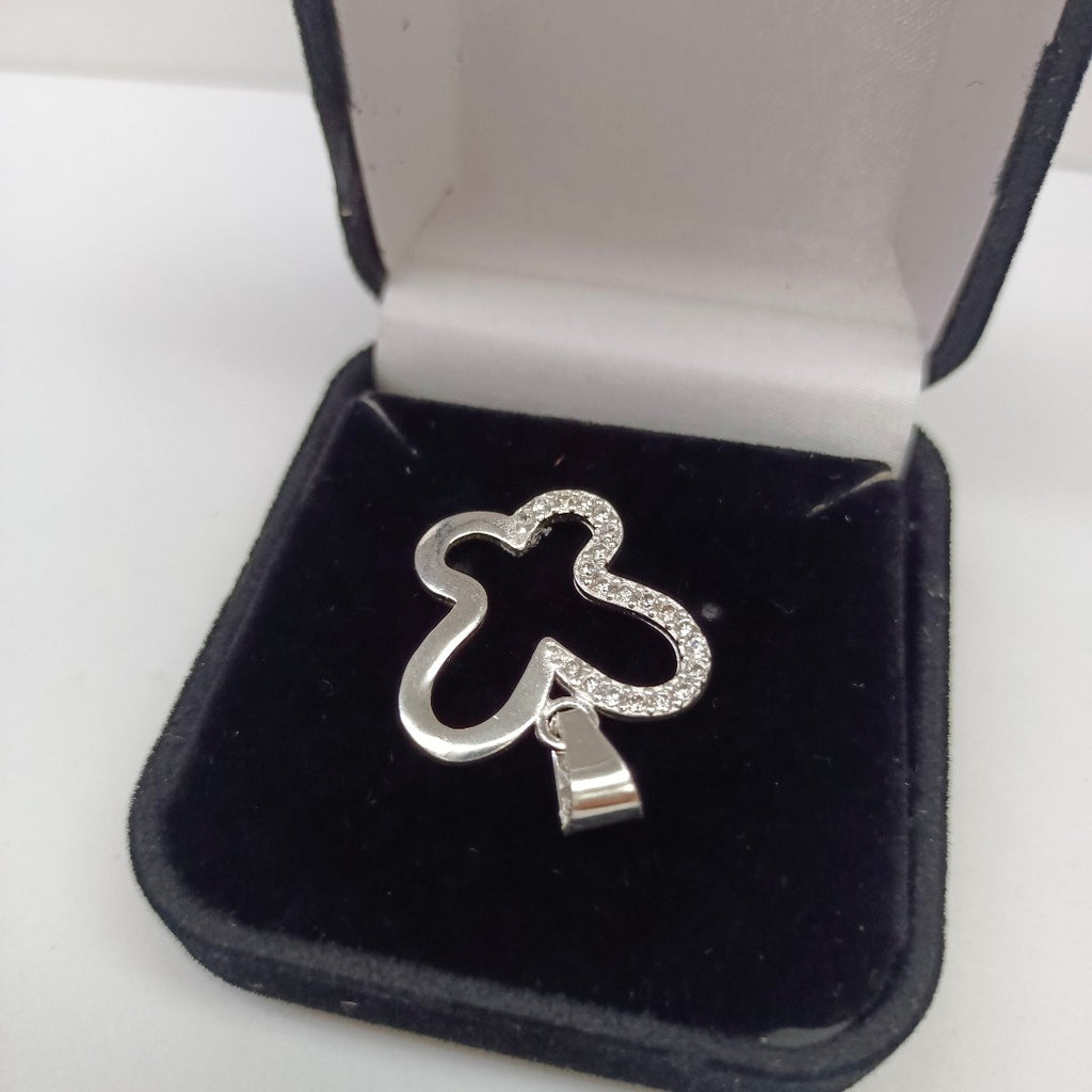 DIJE MARIPOSA C/CIRCONIAS PLATA .925 2.3 GR (NUEVO)