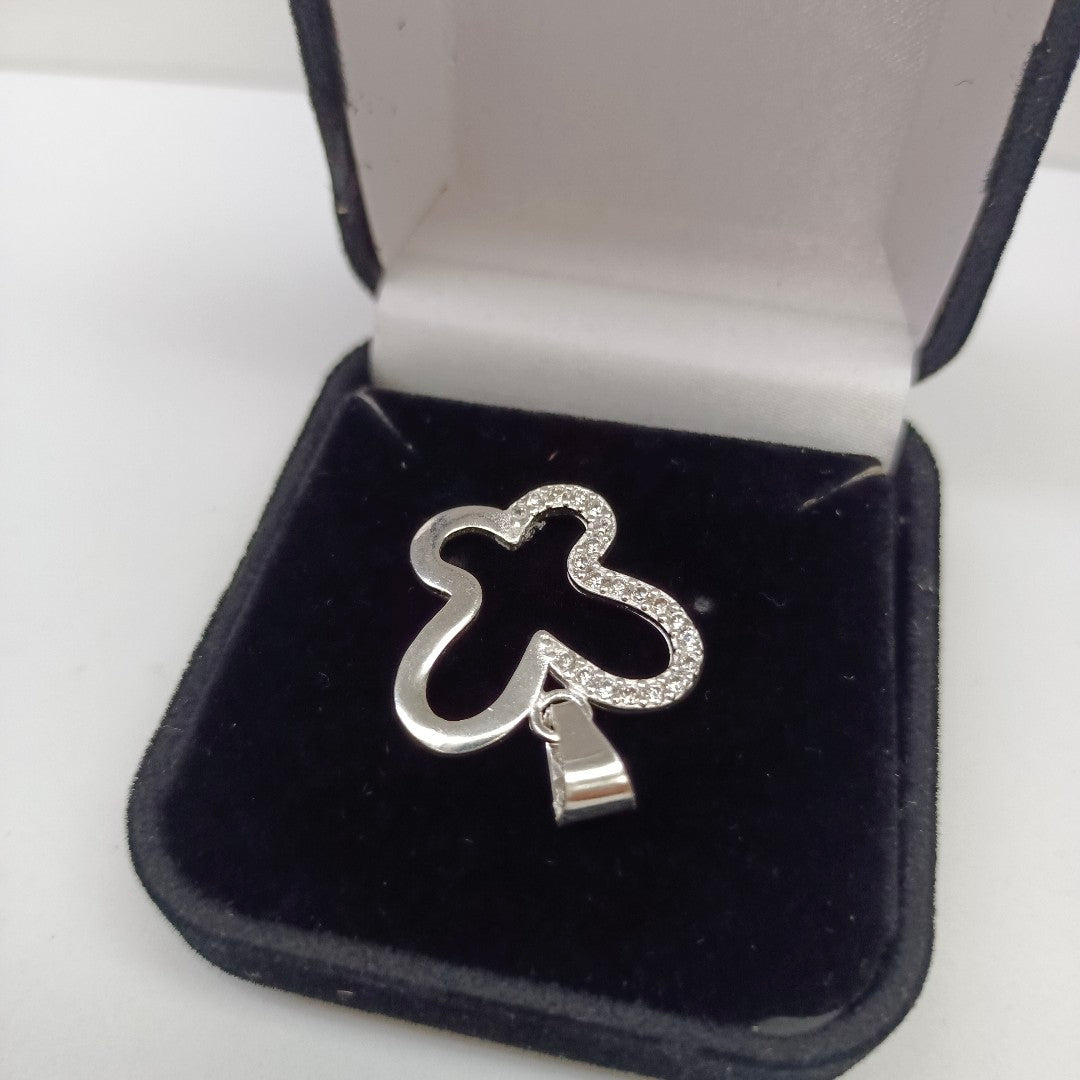 DIJE MARIPOSA C/CIRCONIAS PLATA .925 2.3 GR (NUEVO)
