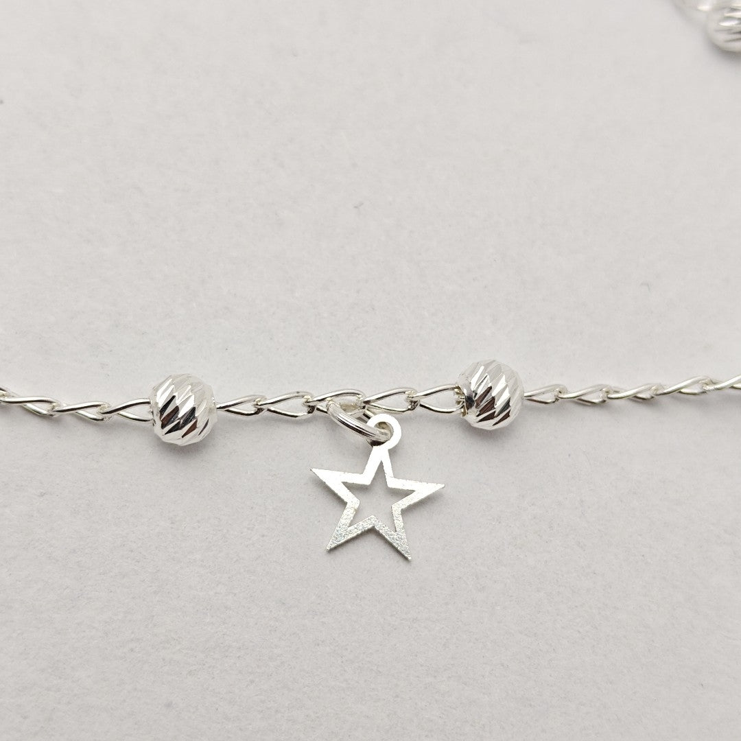 PULSERA TEJIDO ESPECIAL PLATA .925 18 CM 2.7 GR (NUEVO)