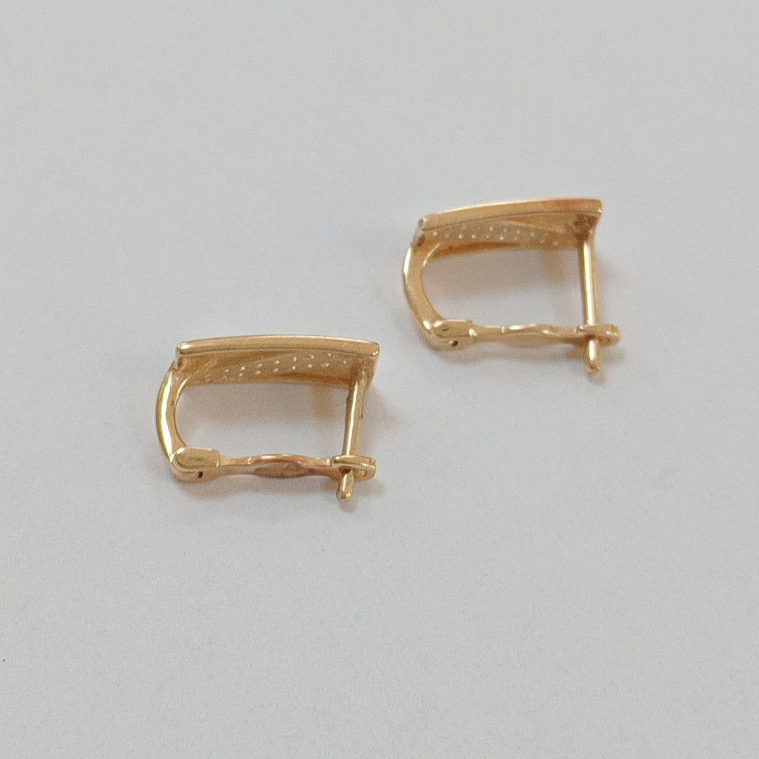 ARETES PAR ORO 14 K 2.9 GRMS (SEMINUEVO)