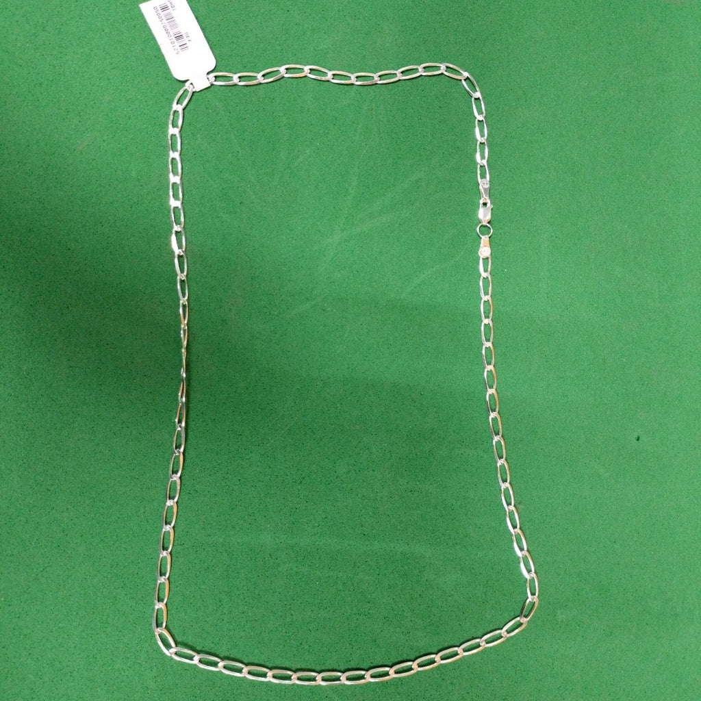 CADENA TEJIDO ESLABONES PLATA .925 60 CM 10.7 GR (NUEVO)
