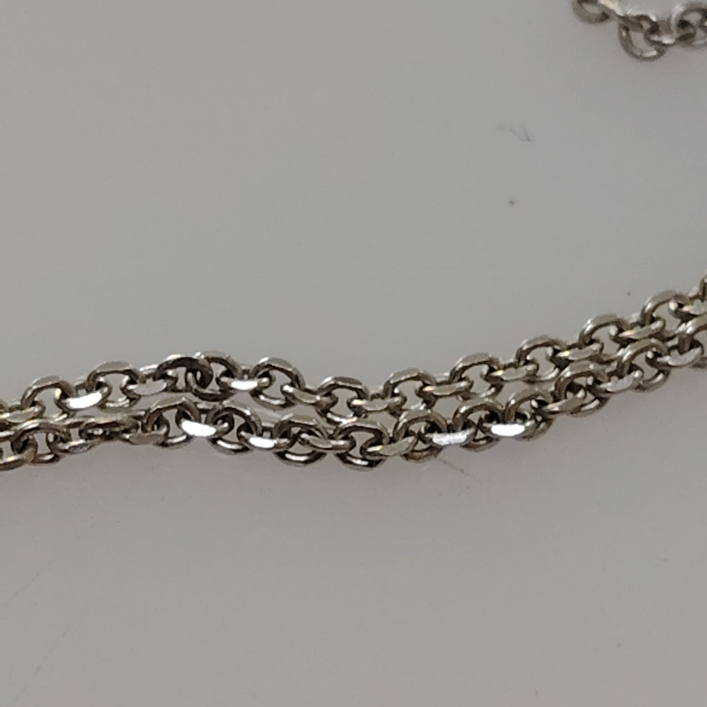 CADENA,DIJE ORO BLANCO 14 K 3,90 GRMS (SEMINUEVO)