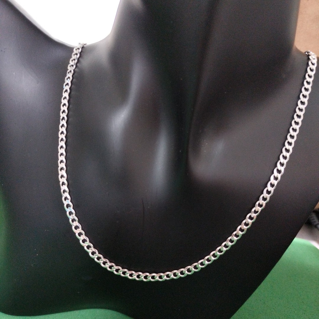 CADENA TEJIDO BARBADO PLATA .925 55 CM 12.9 GR (NUEVO)