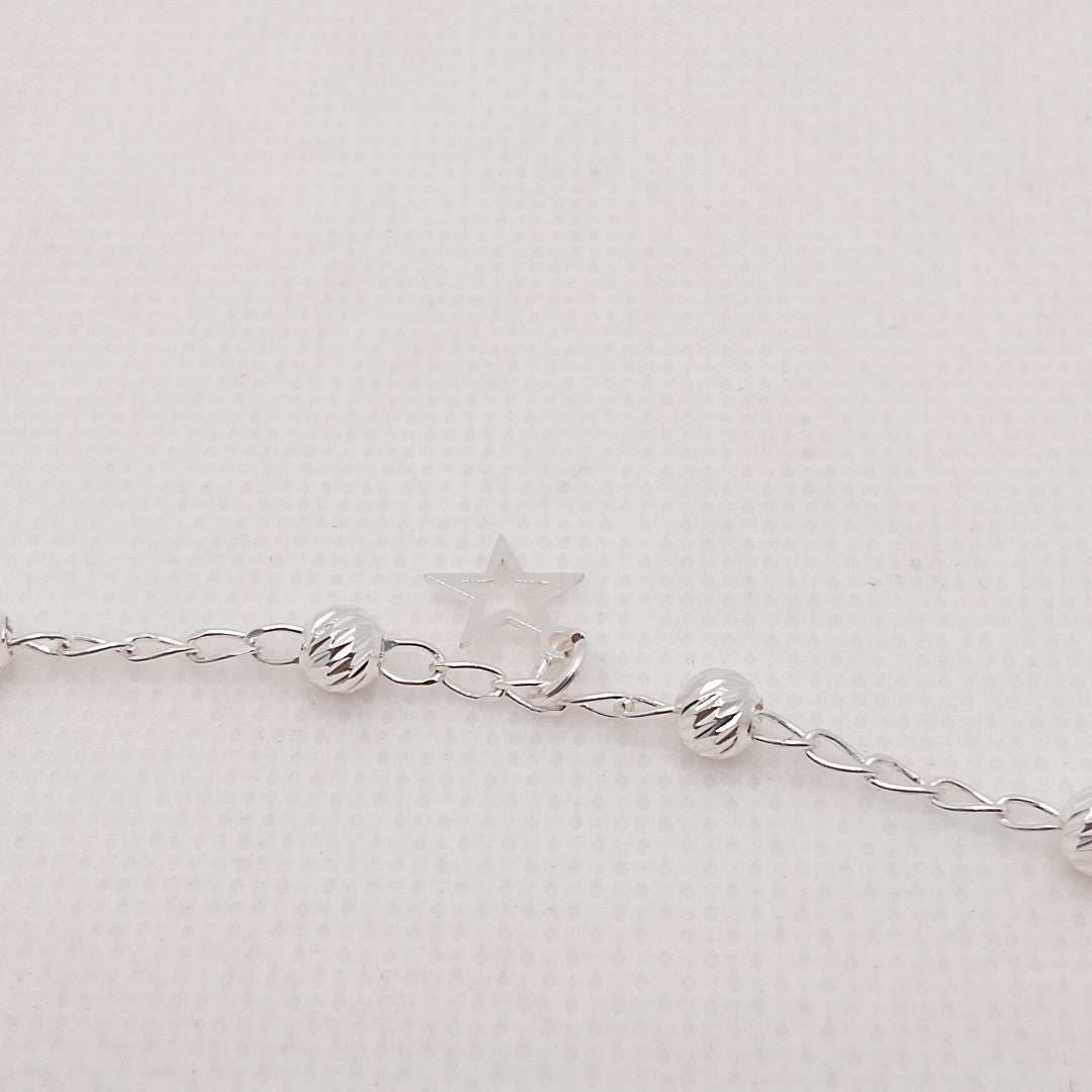 PULSERA TEJIDO ESPECIAL PLATA .925 18 CM 2.7 GR (NUEVO)