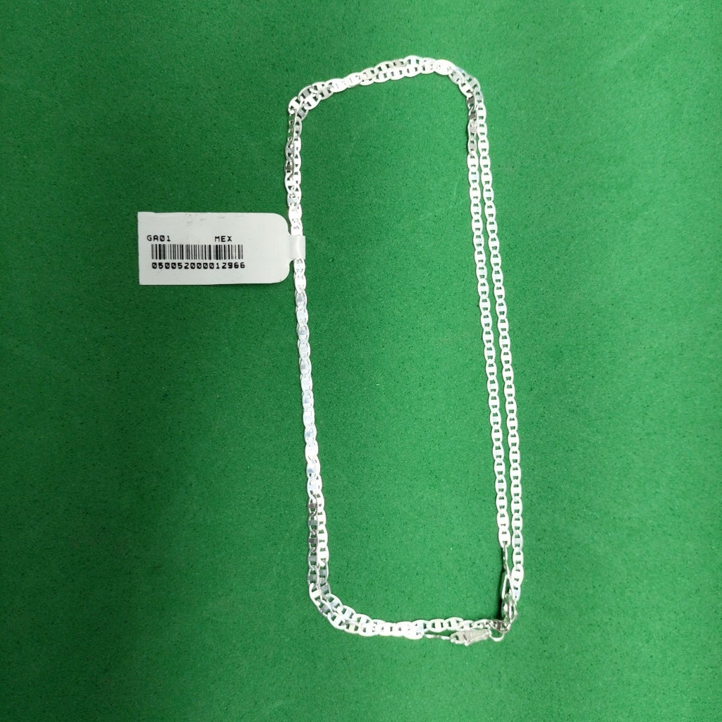 CADENA TEJIDO ESPEJO PLATA .925 60 CM 4.4 GR (NUEVO)