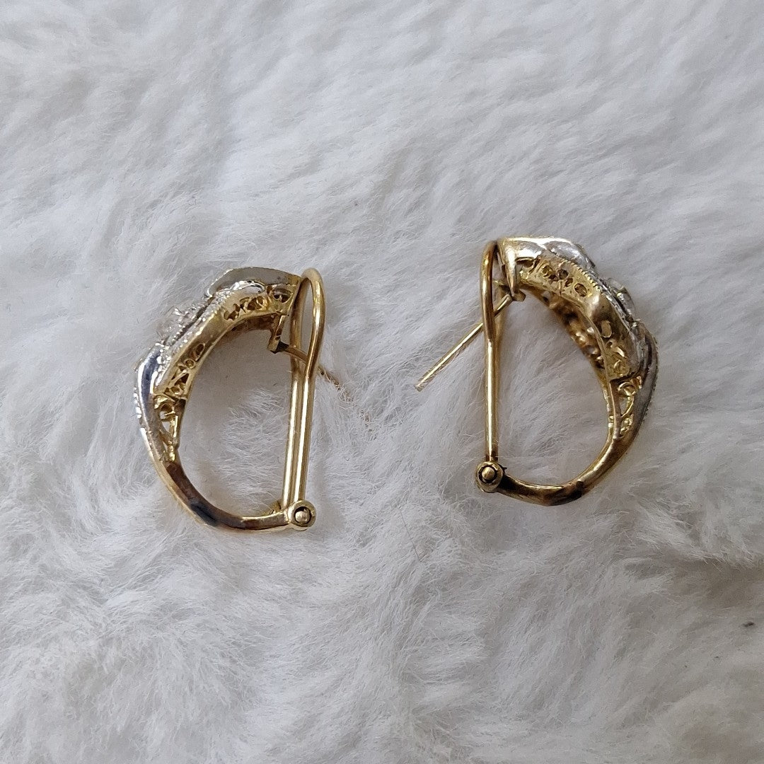 ARETES PAR ORO 14 K 7,00 GRMS (SEMINUEVO)