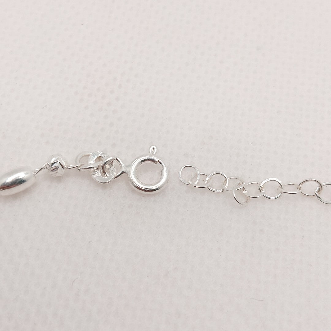 PULSERA TEJIDO ESPECIAL PLATA .925 18 CM 2.6 GR (NUEVO)
