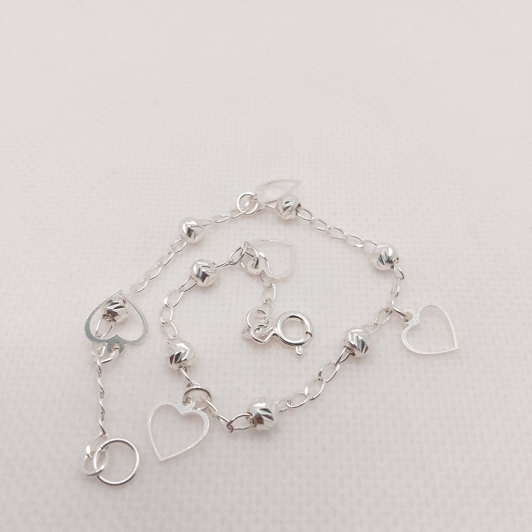 PULSERA TEJIDO ESPECIAL PLATA .925 18 CM 2.6 GR (NUEVO)