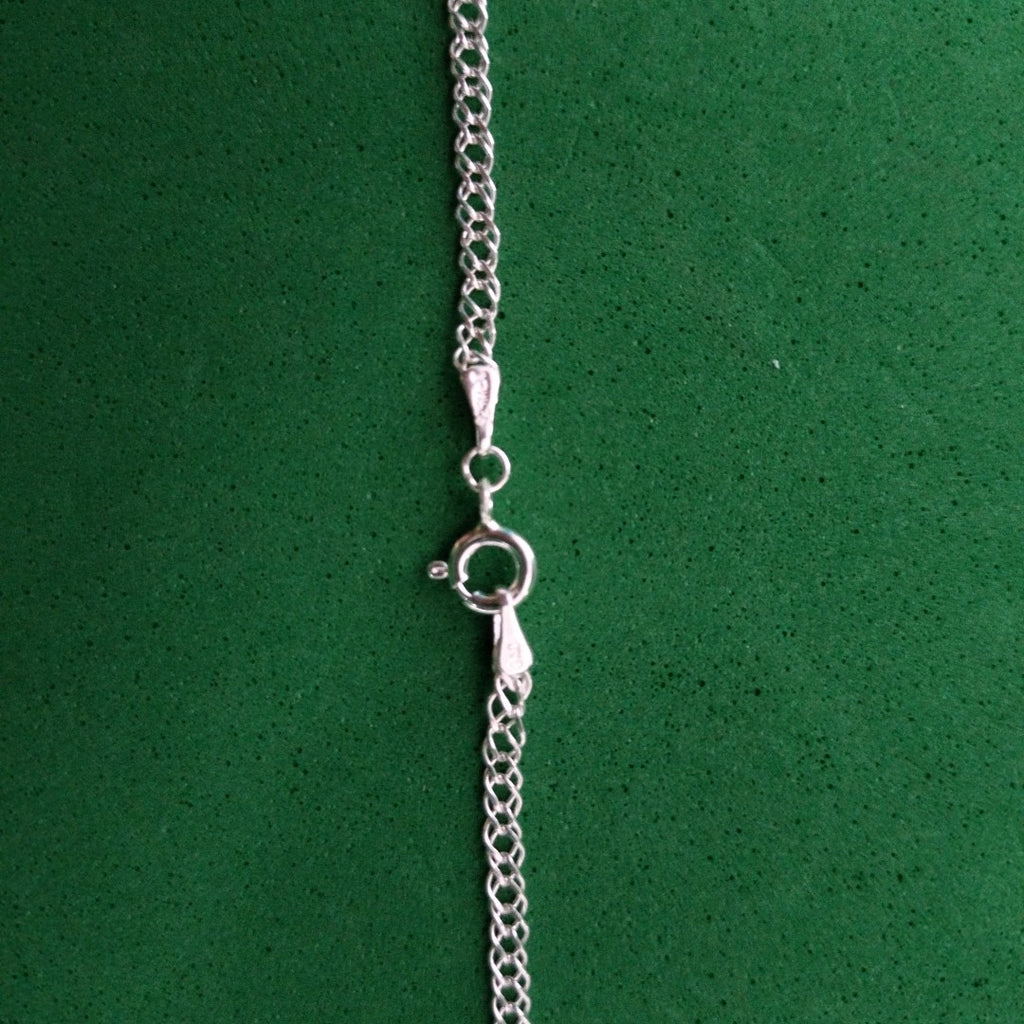 CADENA TEJIDO ESLABONES PLATA .925 55 CM 4.2 GR (NUEVO)