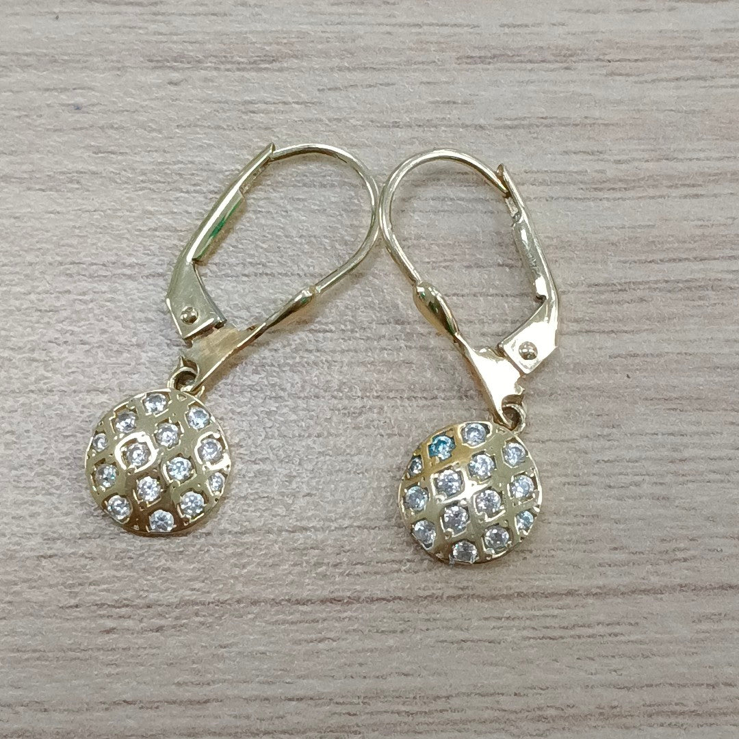 ARETES PAR ORO 14 K 2,40 GRMS (SEMINUEVO)