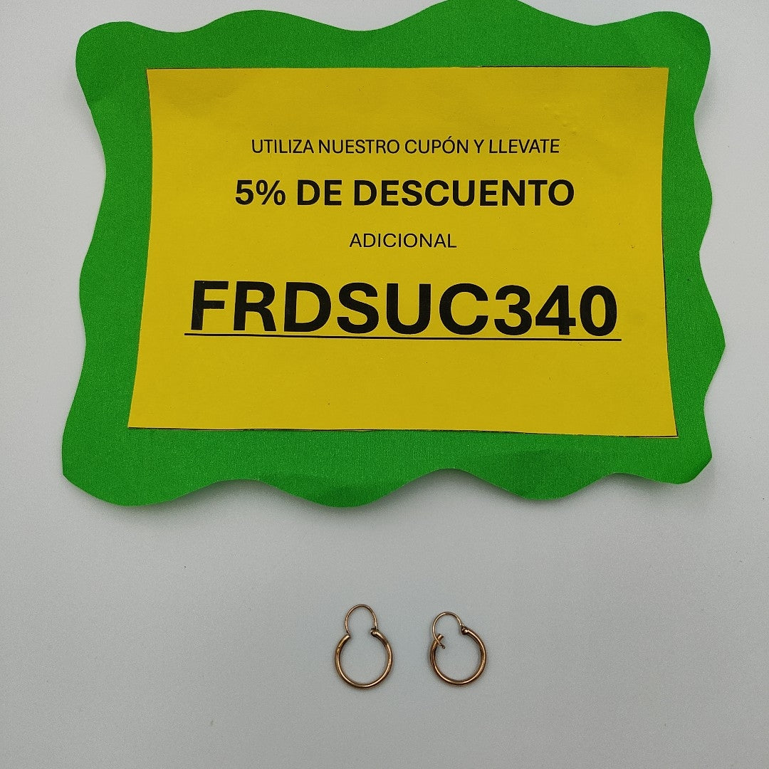 ARRACADAS PAR ORO 8 K 1,10 GRMS (SEMINUEVO)