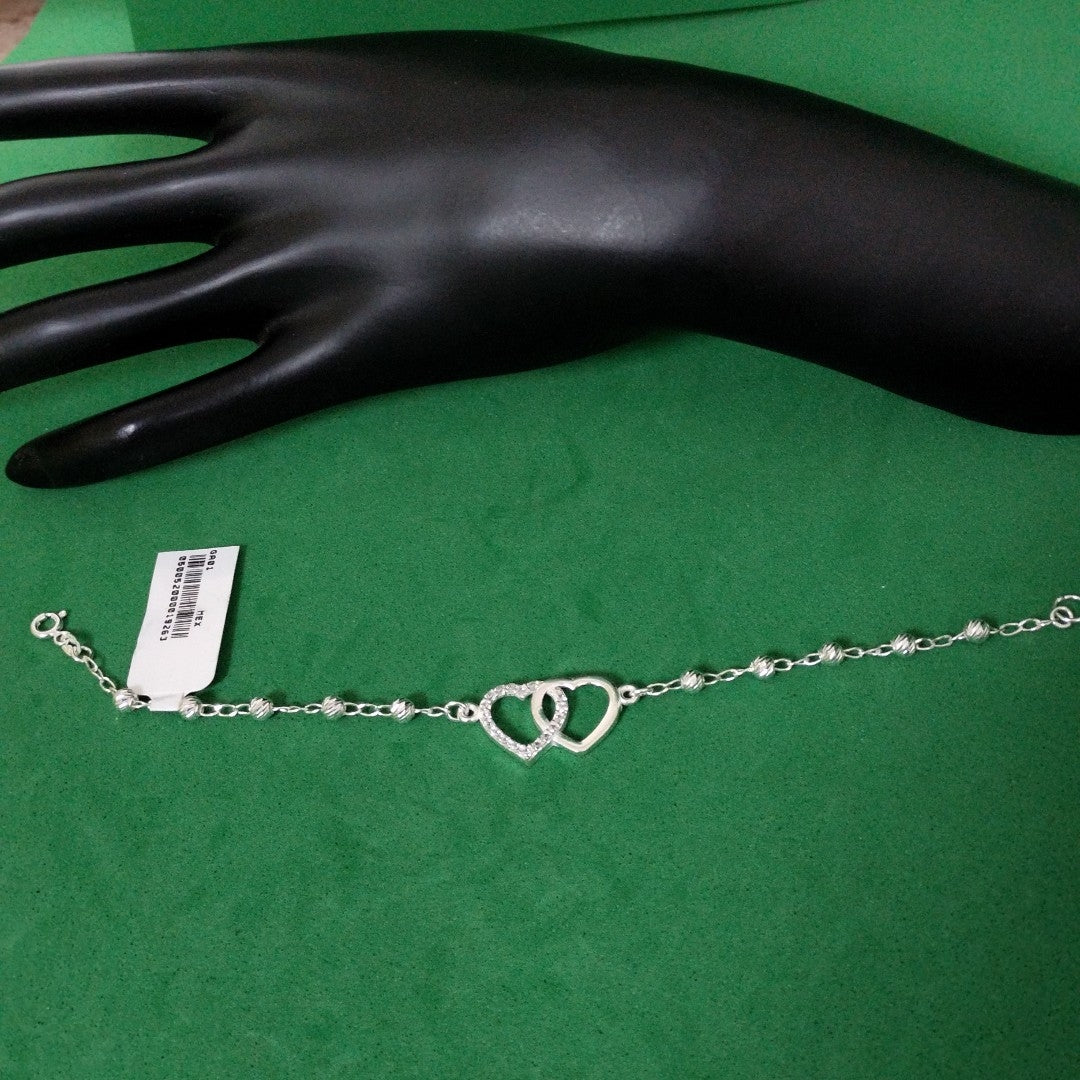 PULSERA TEJIDO TEJIDO ESPECIAL PLATA .925 18 CM 4.1 GR (NUEVO)