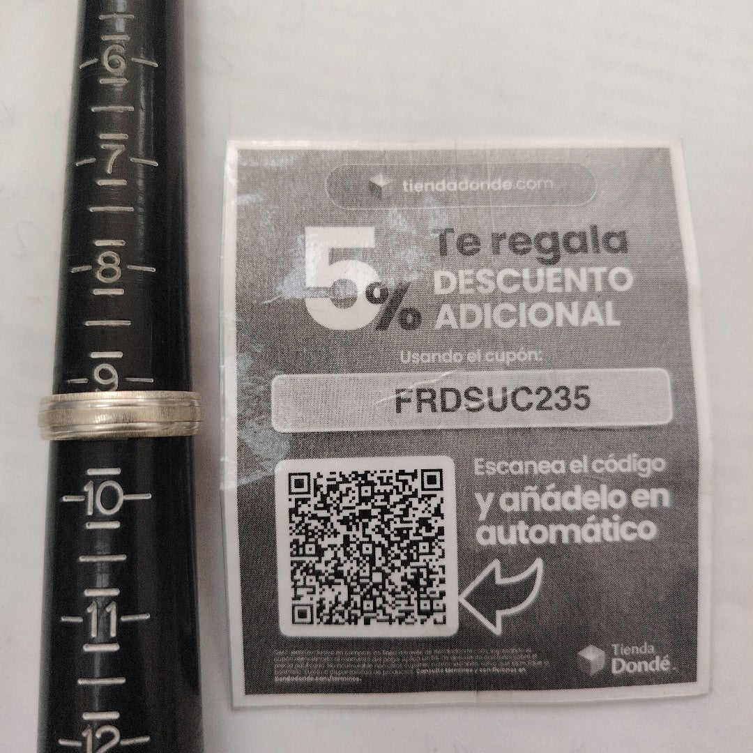 ARGOLLA ORO, ORO BLANCO 10 K 3.6 GRMS (SEMINUEVO)