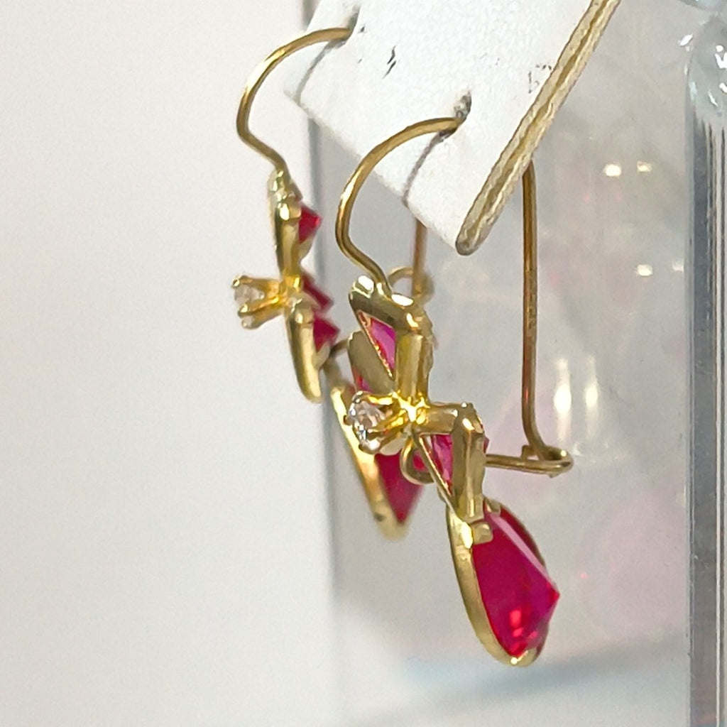 ARETES PAR ORO 10 K 2,10 GRMS (SEMINUEVO)