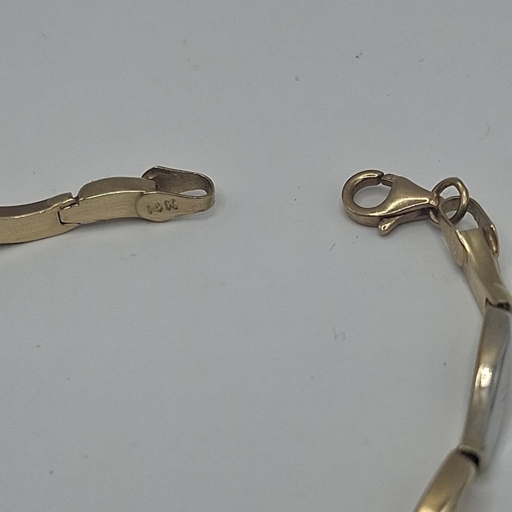 PULSERA ORO, ORO COMBINADO 14 K 4.3 GRMS (SEMINUEVO)
