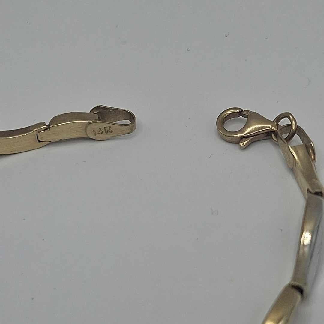 PULSERA ORO, ORO COMBINADO 14 K 4.3 GRMS (SEMINUEVO)
