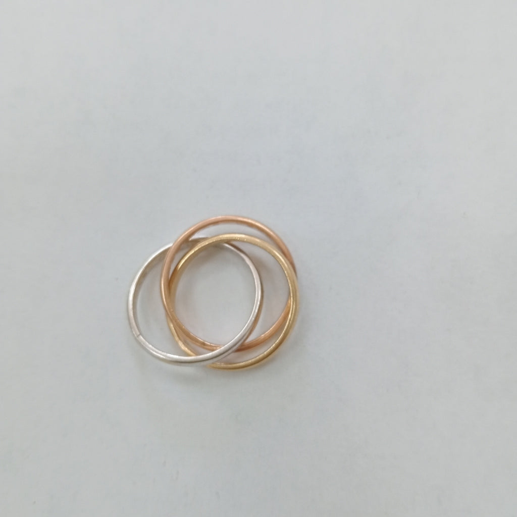 ARGOLLA ORO COMBINADO 14 K 7 GRMS (SEMINUEVO)