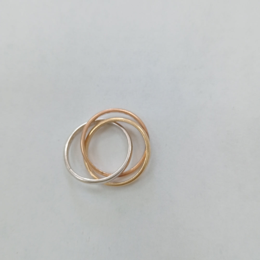 ARGOLLA ORO COMBINADO 14 K 7 GRMS (SEMINUEVO)