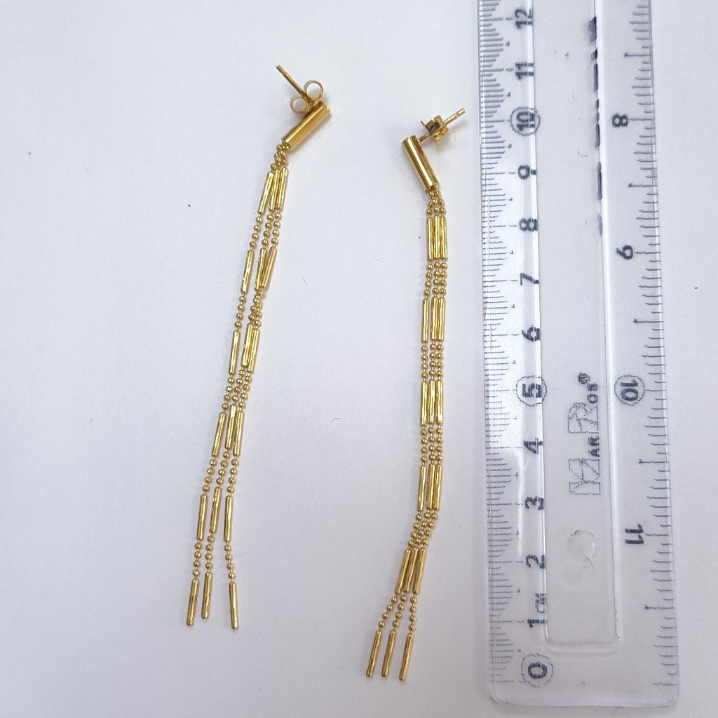 ARETES PAR ORO 14 K 4,20 GRMS (SEMINUEVO)