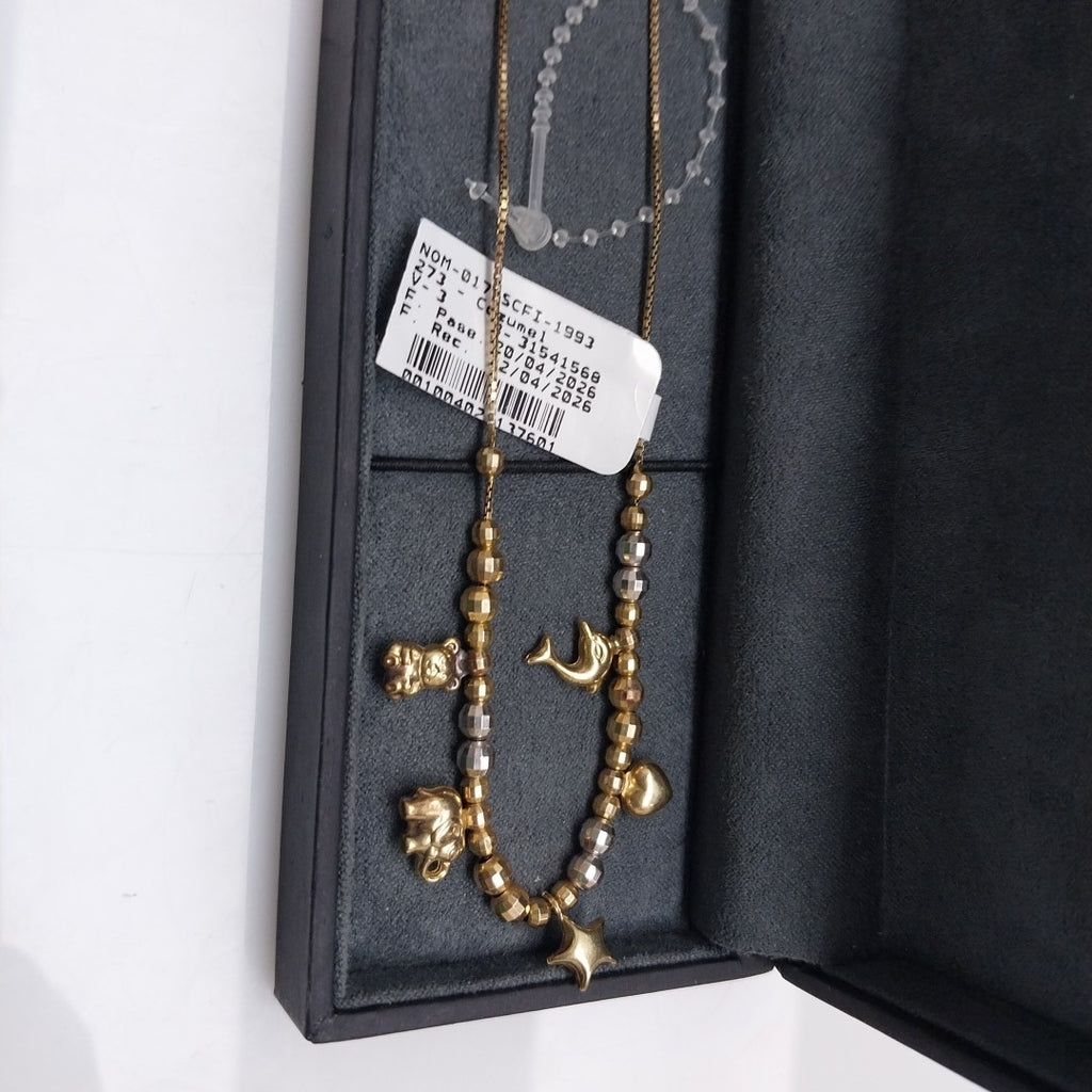 GARGANTILLA ORO, ORO COMBINADO 10 K 5.5 GRMS (SEMINUEVO)