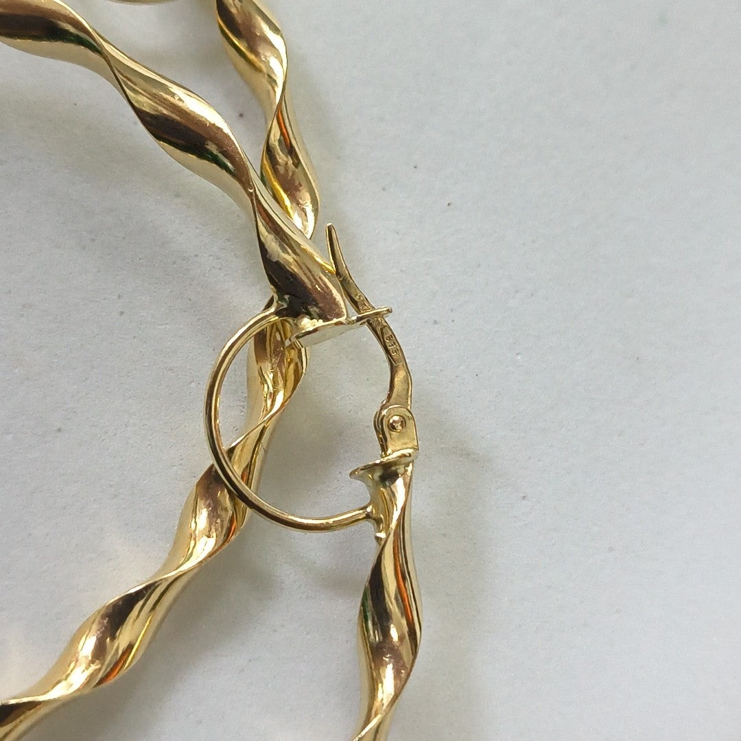 ARRACADAS PAR ORO 14 K 8.2 GRMS (SEMINUEVO)