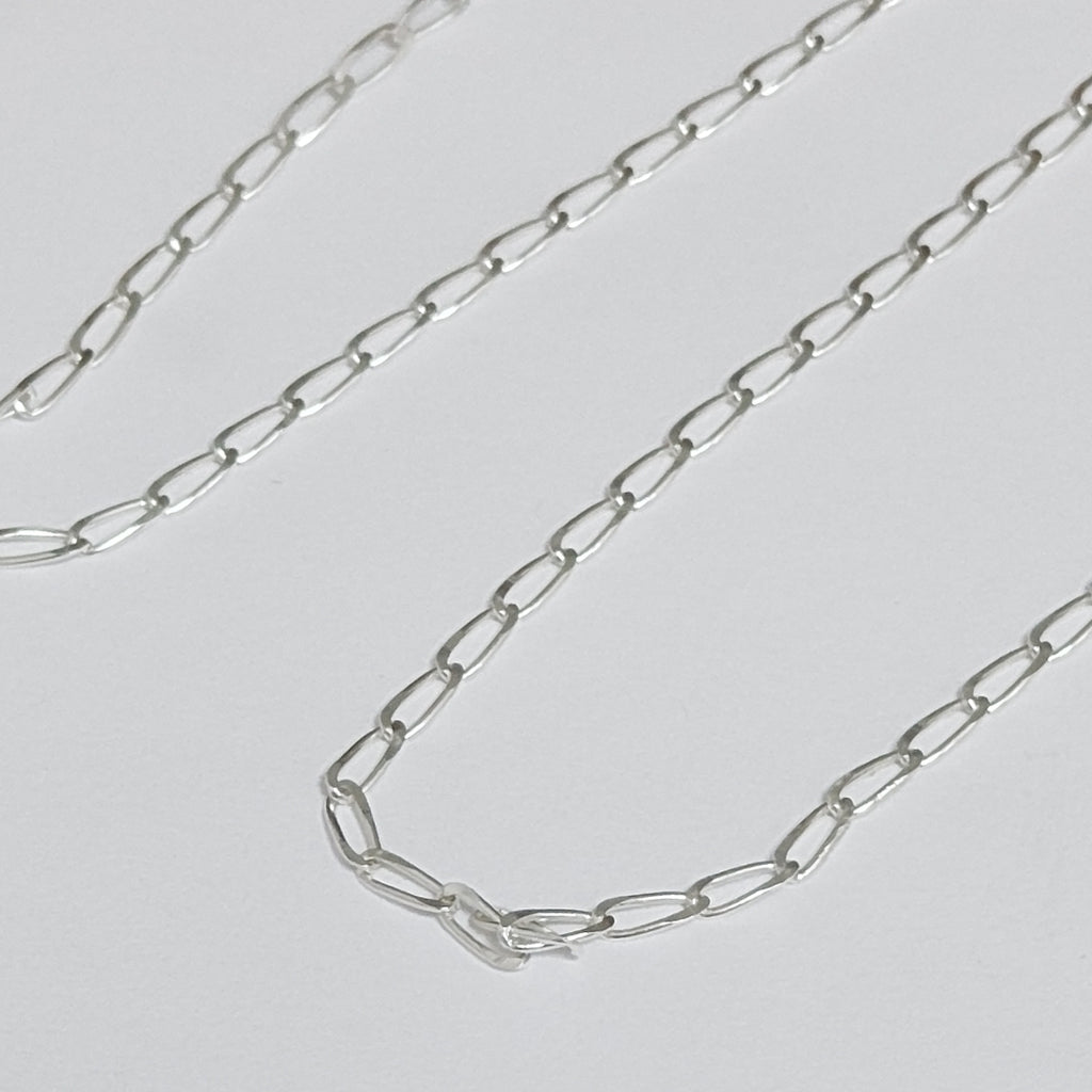 CADENA TEJIDO ESLABONES PLATA .925 55 CM 2.7 GR (NUEVO)