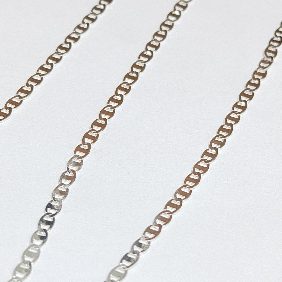 CADENA TEJIDO ESPEJO PLATA .925 60 CM 4.2 GR (NUEVO)
