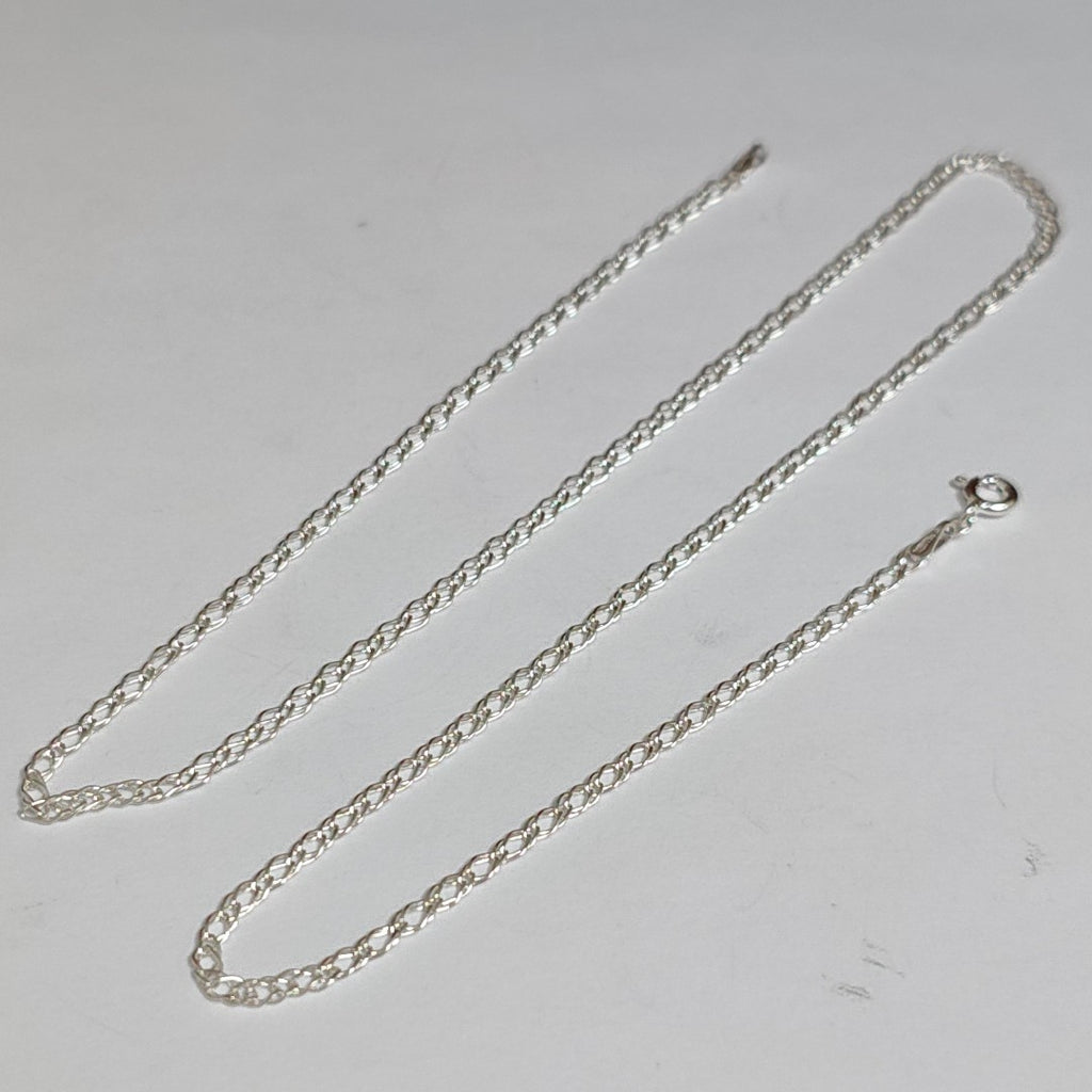 CADENA TEJIDO ESLABONES PLATA .925 55 CM 4 GR (NUEVO)