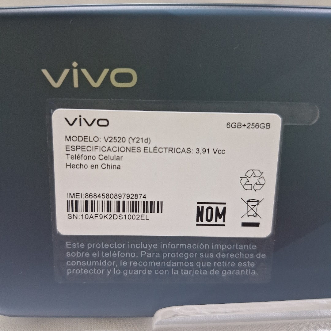 CELULAR VIVO Y21D V2520 (2025) 256 GB 6 GB RAM (SEMINUEVO)